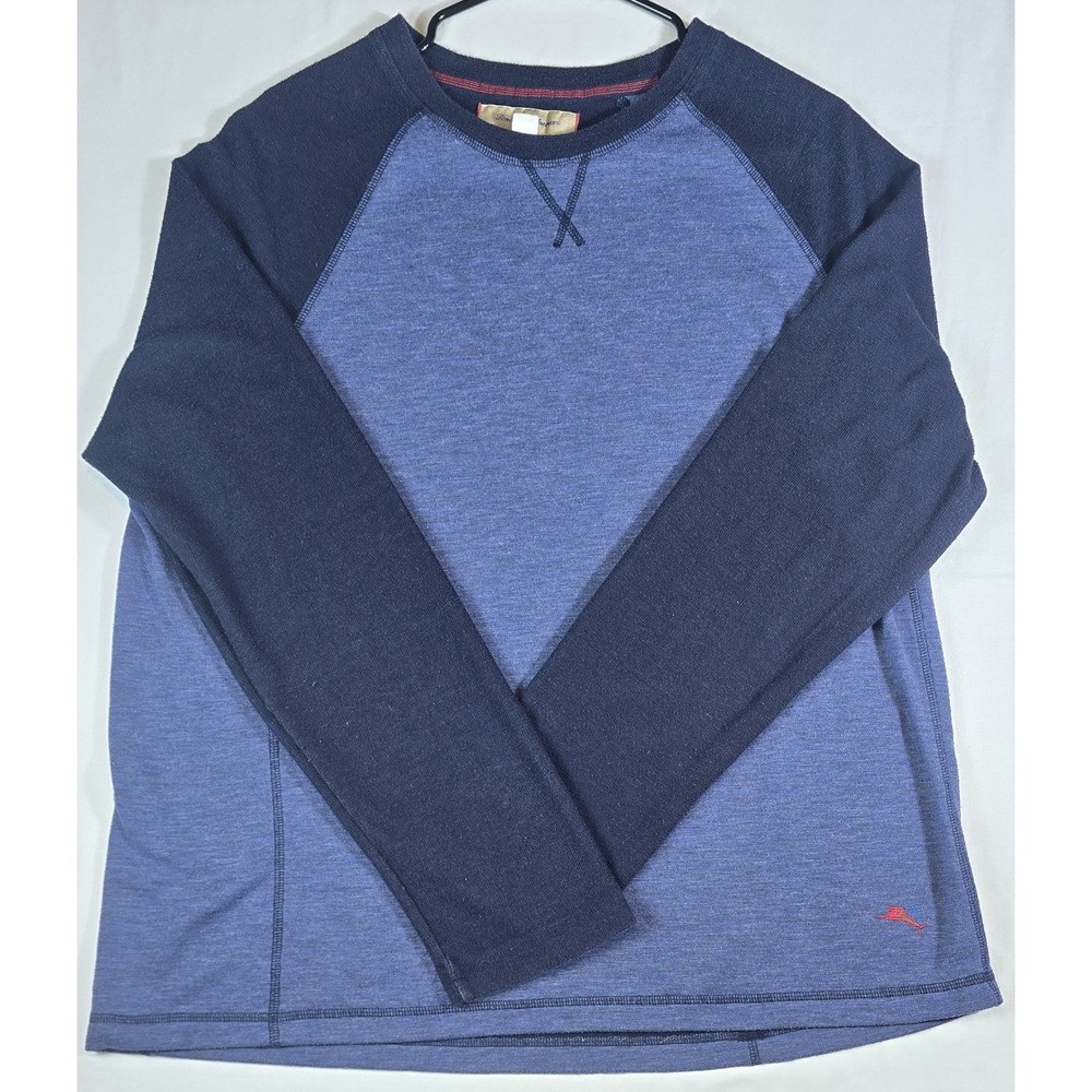 Tommy Bahama Raglan Pullover Mens XL Long Sleeve Sweatshirt Sweater Lounge